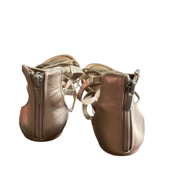 Torrid Gladiator Sandals Size 9W Rose Gold Summer Vacation Strappy Preppy - Picture 5 of 7